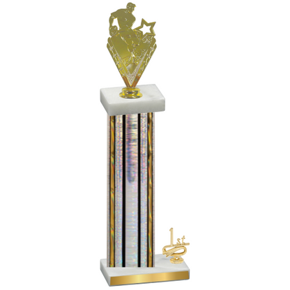 Accented Single Silver Glacier First Place Rugby Trophy