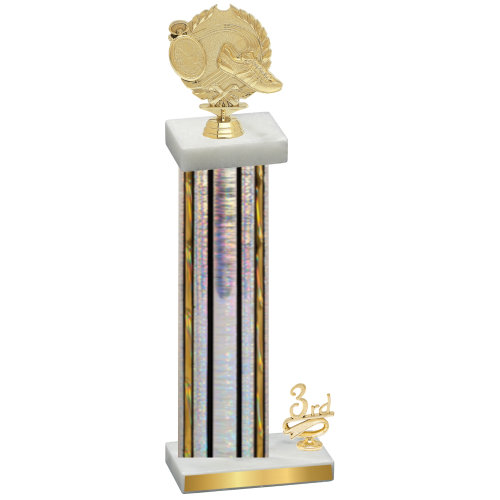Accented Single Silver Glacier Third Place Running Trophy