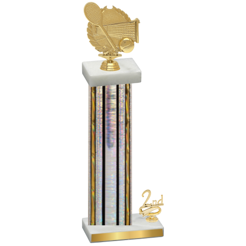 Accented Single Silver Glacier Second Place Tennis Trophy