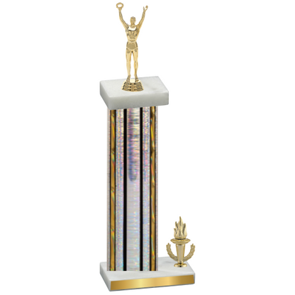 Accented Single Silver Glacier Victory Victory Trophy