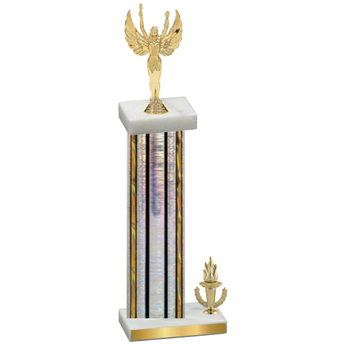 Accented Single Silver Glacier Victory Victory Trophy