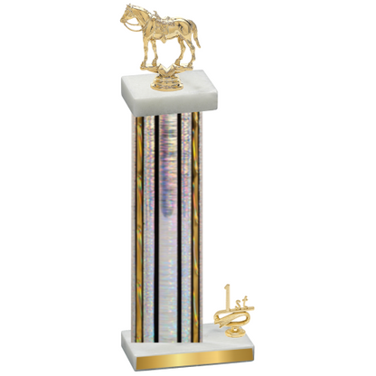 Accented Single Silver Glacier First Place Horses Trophy