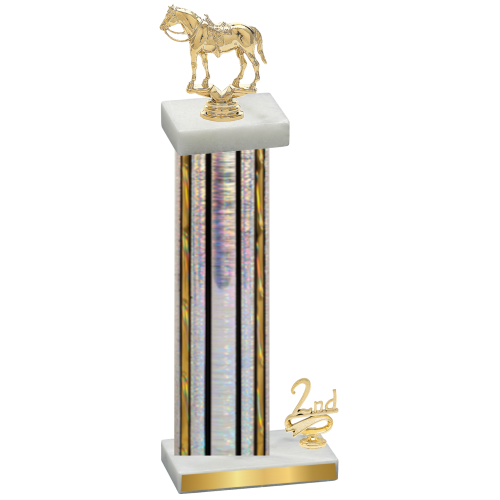 Accented Single Silver Glacier Second Place Horses Trophy