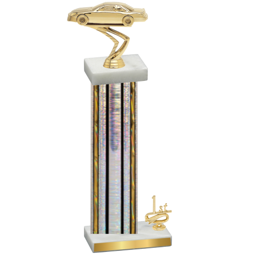 Accented Single Silver Glacier First Place Cars Trophy