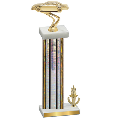 Accented Single Silver Glacier Victory Cars Trophy