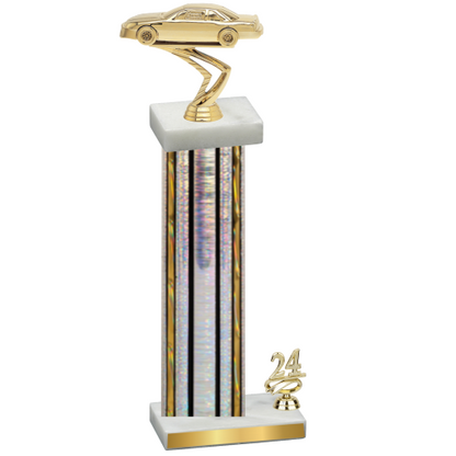 Accented Single Silver Glacier Year Cars Trophy