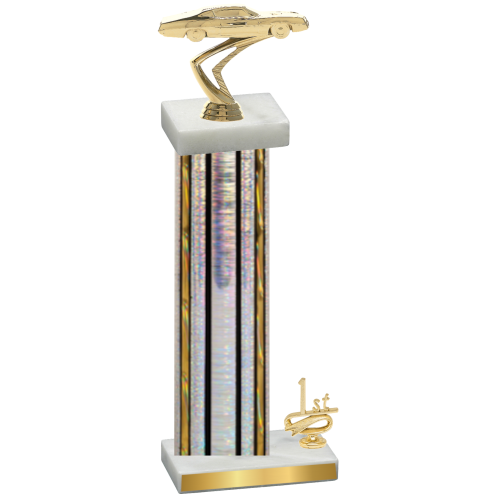 Accented Single Silver Glacier First Place Cars Trophy