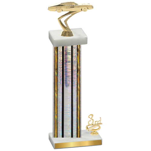 Accented Single Silver Glacier Third Place Cars Trophy