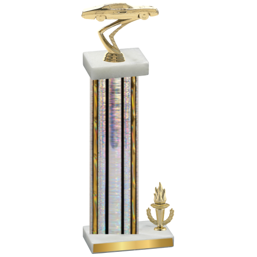 Accented Single Silver Glacier Victory Cars Trophy