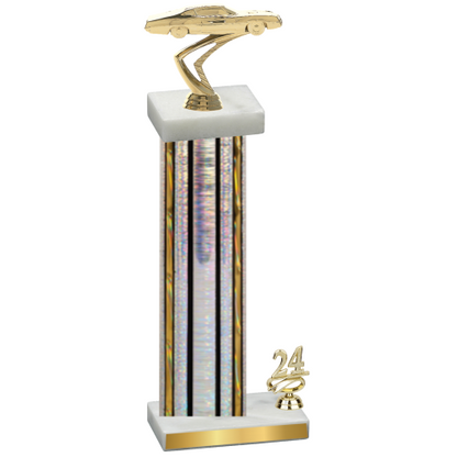 Accented Single Silver Glacier Year Cars Trophy