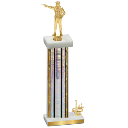 Accented Single Silver Glacier First Place Shooter Trophy