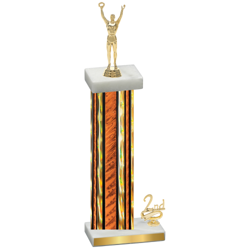 Accented Single Orange Glacier Second Place Victory Trophy