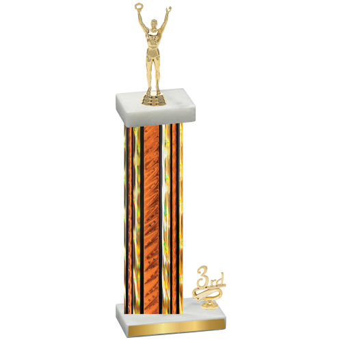 Accented Single Orange Glacier Third Place Victory Trophy