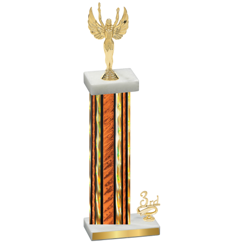 Accented Single Orange Glacier Third Place Victory Trophy