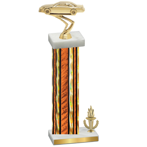 Accented Single Orange Glacier Victory Cars Trophy