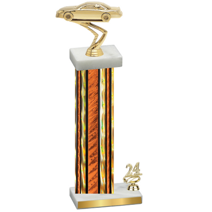 Accented Single Orange Glacier Year Cars Trophy