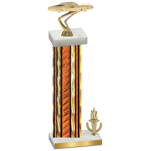 Accented Single Orange Glacier Victory Cars Trophy