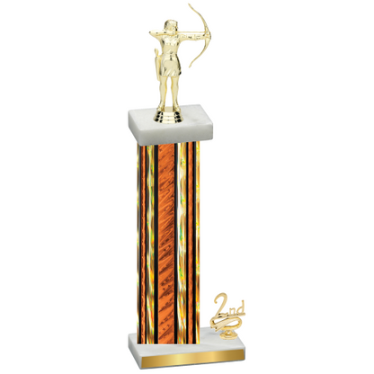 Accented Single Orange Glacier Second Place Archery Trophy