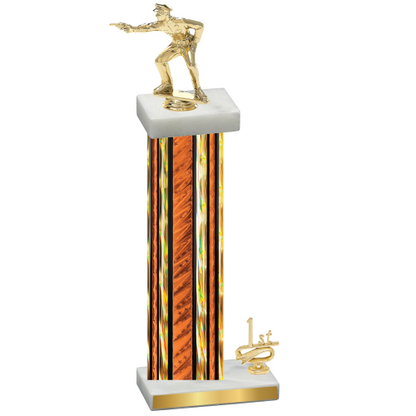 Accented Single Orange Glacier First Place Shooter Trophy