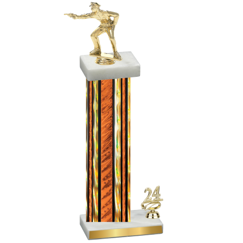 Accented Single Orange Glacier Year Shooter Trophy