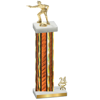 Accented Single Orange Glacier Year Shooter Trophy