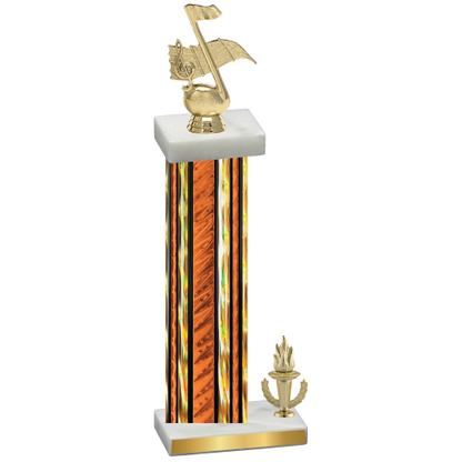 Accented Single Orange Glacier Victory Music Trophy