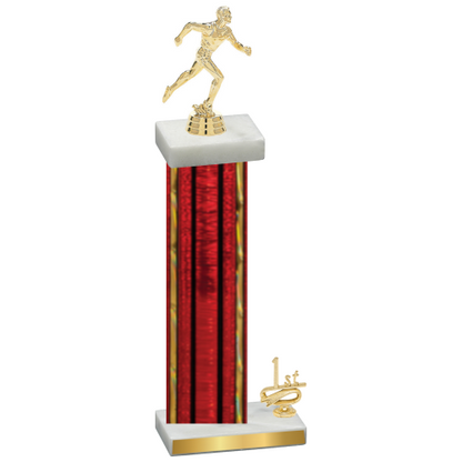 Accented Single Red Glacier First Place Running Trophy