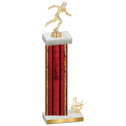 Accented Single Red Glacier Third Place Running Trophy