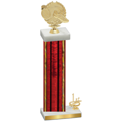 Accented Single Red Glacier First Place Running Trophy