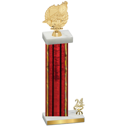 Accented Single Red Glacier Year Swimming Trophy