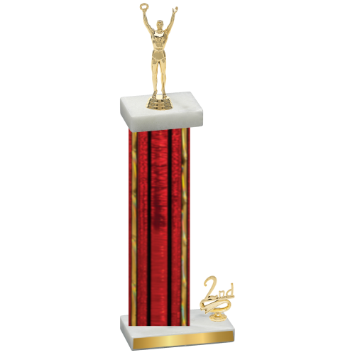 Accented Single Red Glacier Second Place Victory Trophy