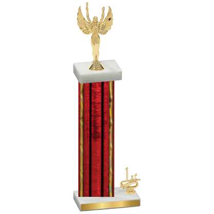 Accented Single Red Glacier First Place Victory Trophy