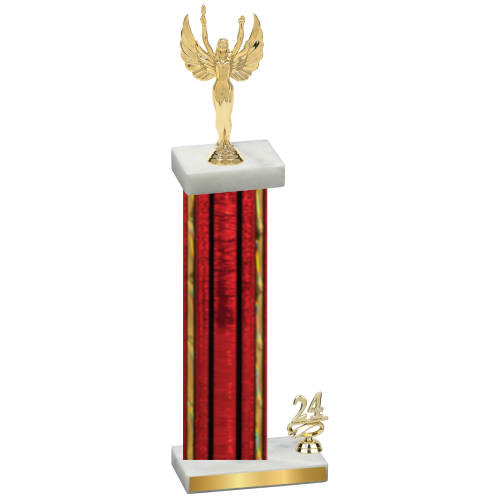 Accented Single Red Glacier Year Victory Trophy