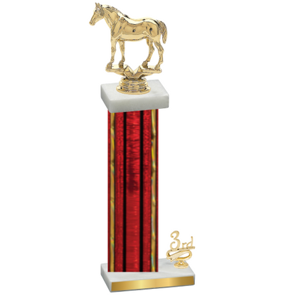 Accented Single Red Glacier Third Place Horses Trophy