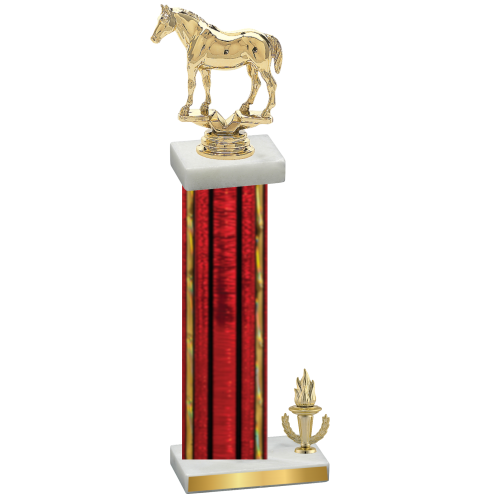 Accented Single Red Glacier Victory Horses Trophy