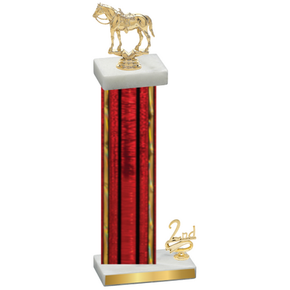 Accented Single Red Glacier Second Place Horses Trophy