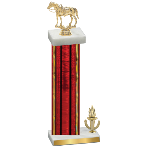 Accented Single Red Glacier Victory Horses Trophy
