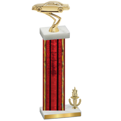 Accented Single Red Glacier Victory Cars Trophy