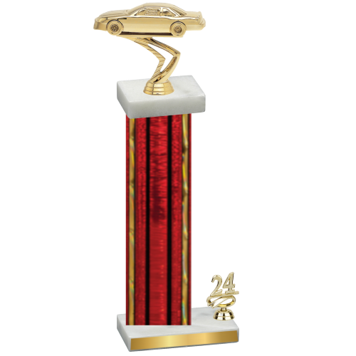 Accented Single Red Glacier Year Cars Trophy