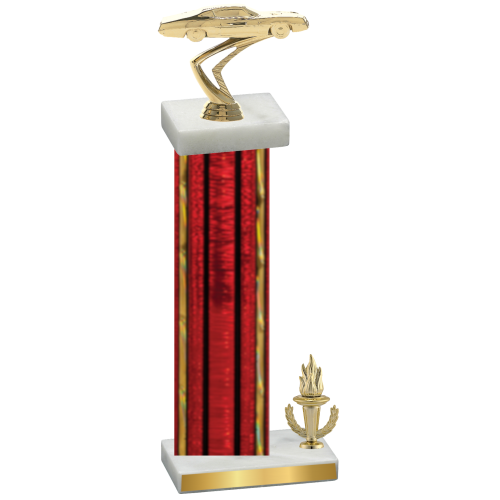 Accented Single Red Glacier Victory Cars Trophy