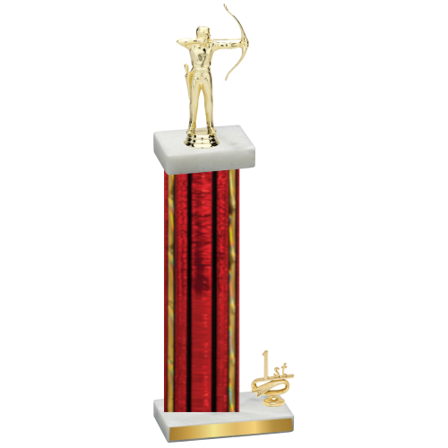 Accented Single Red Glacier First Place Archery Trophy