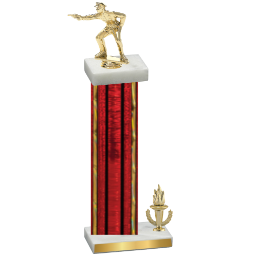 Accented Single Red Glacier Victory Shooter Trophy