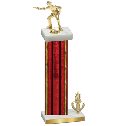 Accented Single Red Glacier Victory Shooter Trophy