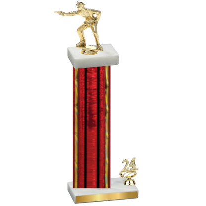 Accented Single Red Glacier Year Shooter Trophy