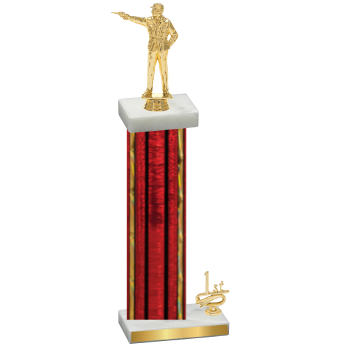 Accented Single Red Glacier First Place Shooter Trophy