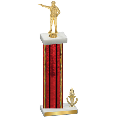 Accented Single Red Glacier Victory Shooter Trophy
