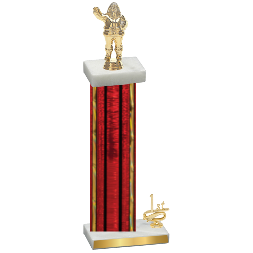 Accented Single Red Glacier First Place Holiday Trophy