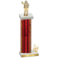 Accented Single Red Glacier Third Place Holiday Trophy