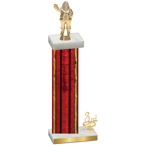 Accented Single Red Glacier Third Place Holiday Trophy