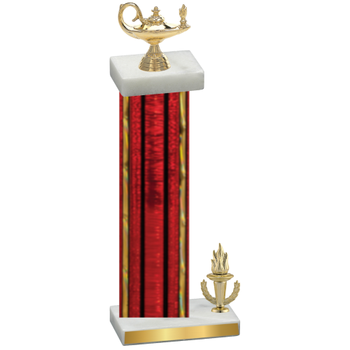 Accented Single Red Glacier Victory Academics Trophy